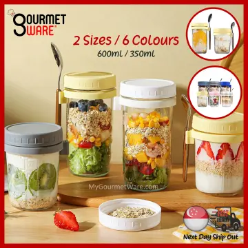 17oz Glass Jars with Airtight Lids, Wide Mouth Mason Jars with Leak Proof  Rubber Gasket for Kitchen, Clear Glass Storage Containers for Snacks, Jams