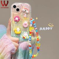 เคสโทรศัพท์ลายการ์ตูนน่ารัก3D ของเล่นกบกระต่ายแบบ DIY เคสโทรศัพท์สำหรับ Xiaomi POCO M3 C55 POCO X3 NFC X3 PRO Redmi 9T 9A 9C 10A Redmi 10 10C 12C A1 Redmi 12พร้อมสร้อยข้อมือไข่มุกลูกอมนุ่มปกหลังซิลิโคน