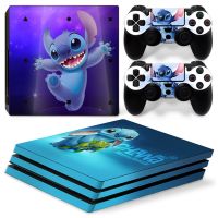 [Enjoy the small store] Disney Lilo Amp; สติกเกอร์สติกเกอร์ไวนิลสำหรับตัวควบคุม PlayStation4 PS4 P S 4 Pro ฝาครอบรูปลอก2ชิ้นสำหรับอุปกรณ์เสริมเกม