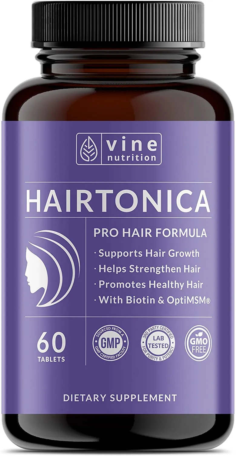 Hairtonica - Hair Vitamins for Faster Hair Growth - Best Hair Growth Supplement & Hair Vitamin - Support Hair Loss & Thinning with Hair Growth Pills - Hair Supplement with Biotin 5000mcg, Hairtonica - Hair Vitamins for Faster Hair Growth - Best Hair Growth Supplement & Hair Vitamin - Support Hair Loss & Thinning with Hair Growth Pills - Hair Supplement with Biotin 5000mcg,
