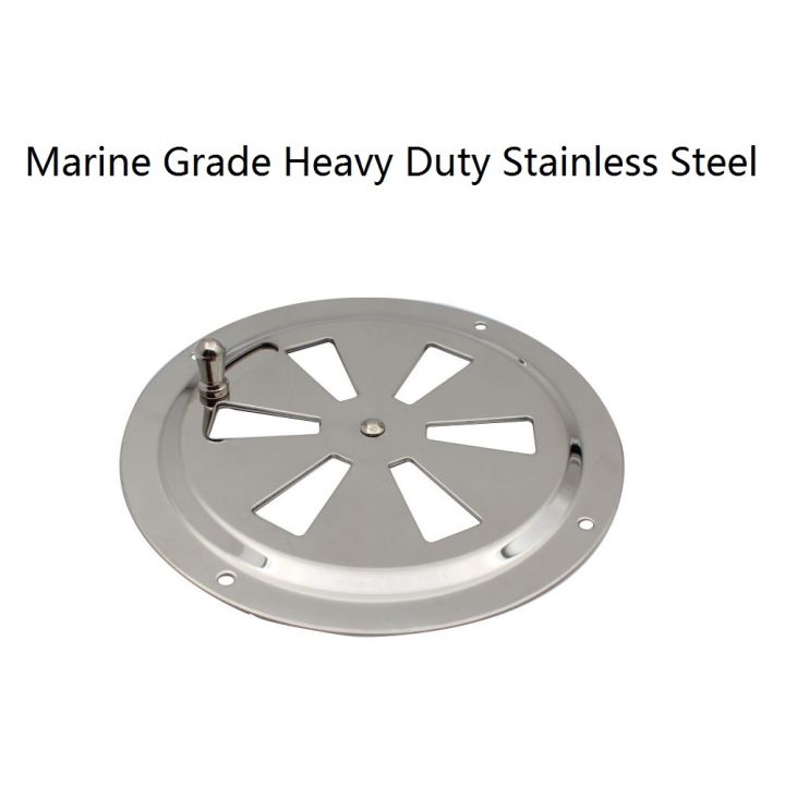 stainless-steel-316-marine-round-blower-louver-vent-cover-side-knob-opening-5-inch-mirror-polish-air-louver-vent