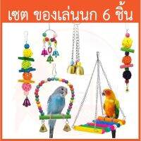 [เซต 6 ชิ้น] ของเล่นนก ปลอดภัยจากสีธรรมชาติ