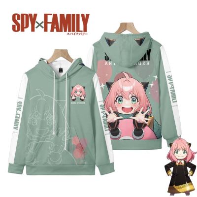 【Topbetter】2022 Spy X Family Anya Forger คอสเพลย์ Hoodie Pullover Jacket Outerwear กีฬาสำหรับเด็กชาย/หญิงชุดคอสเพลย์3D Sweatshirt Hoody