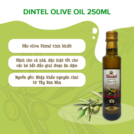 Dầu olive nguyên chất cho bé ăn dặm hiệu dintel - ảnh sản phẩm 3