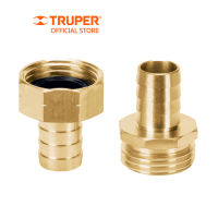 ส่งฟรี TRUPER 12706 ข้อต่อทองเหลืองตัวผู้ตัวเมีย 5/8 นิ้ว