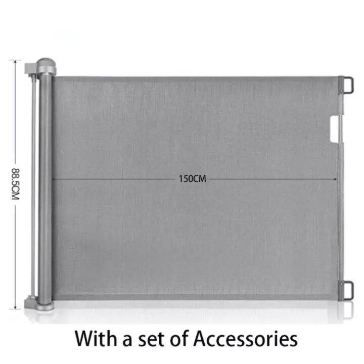 Retractable Children Safety Gate Baby Protection Security Stairs Door