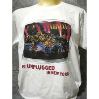 เสื้อวงนำเข้า Nirvana Unplugged in New York Kurt Cobain Grunge Punk Rock Alternative Style Vitage T-Shirt Gildan จัดส่ง นุ่ม