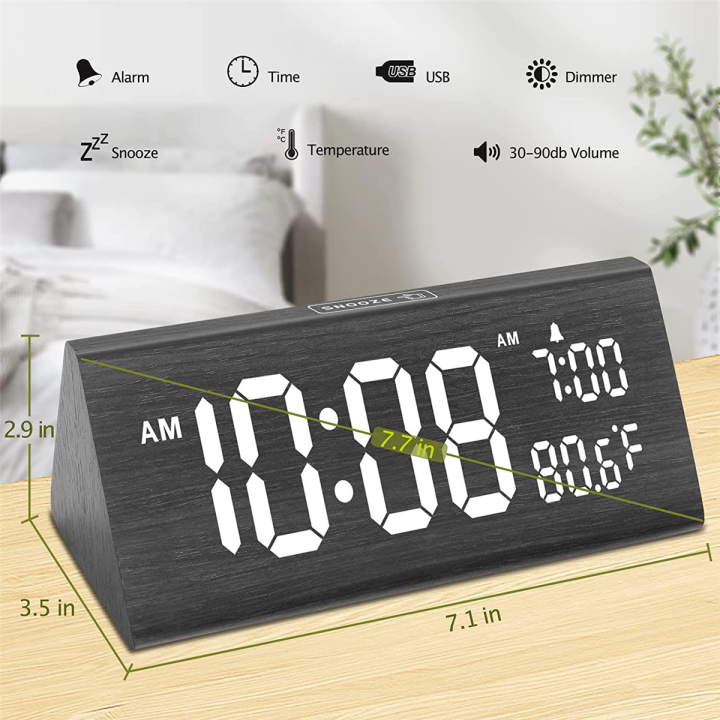 wooden-digital-alarm-clock-with-2-usb-ports-large-numbers-temperature-0-100-brightness-dimmer-adjustable-alarm-volume