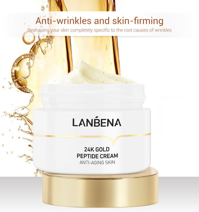 lanbena-ครีมบำรุงหน้ากรดไฮยาลูโรนิค-สูตรริ้วรอย-ยกกระชับ-peptide-anti-wrinkle-facial-cream