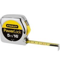 Stanley 33-158 ตลับเมตร POWERLOCK 5ม.ชุบโครเมียม MEASURING TAPE