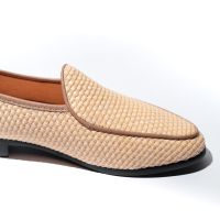 MARS PEOPLES - Belgian loafers สี Apricot Raffia สาน