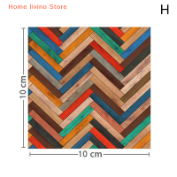 Livino 1PC 1:12 dollhouse Miniature GRAIN FLOOR วอลล์เปเปอร์กระเบื้องสติกเกอร์ห้องน้ำห้องนั่งเล่นตกแต่งของเล่นตุ๊กตาบ้านอุปกรณ์เสริม