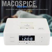 Macospice D9 3 in 1 นาฬิกาปลุก ลําโพงบลูทูธ วิทยุ FM สเตอริโอ 110-240V ชาร์จ USB