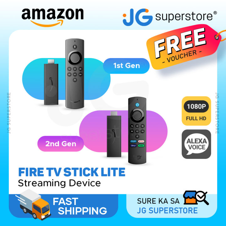  Fire TV Stick Lite HD streaming device - with latest Alexa Voice  Remote Lite