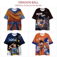 NEW 2022 European Summer New Fashion Popular Short Sleeve Anime Dragon Ball Series Mens 3d Digital Printing Womens T-shirt in the United States