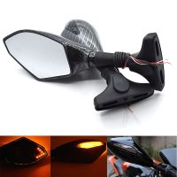 Universal Motorcycle Rearview Mirror with/LED Turn Signal For Suzuki GSF1200S 2001-2005 SV650S 2003-2008 SV1000S 2003-2007 Mirrors