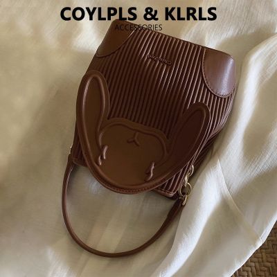 Hot selling All-match high-value bunny biscuit bucket bag women 2023 new retro commuter all-match one-shoulder messenger