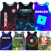 LJX ROBLOXS Tank Tees Vest Không Tay May Chơi Game Áo Sơ Mi 3D in họa tiết