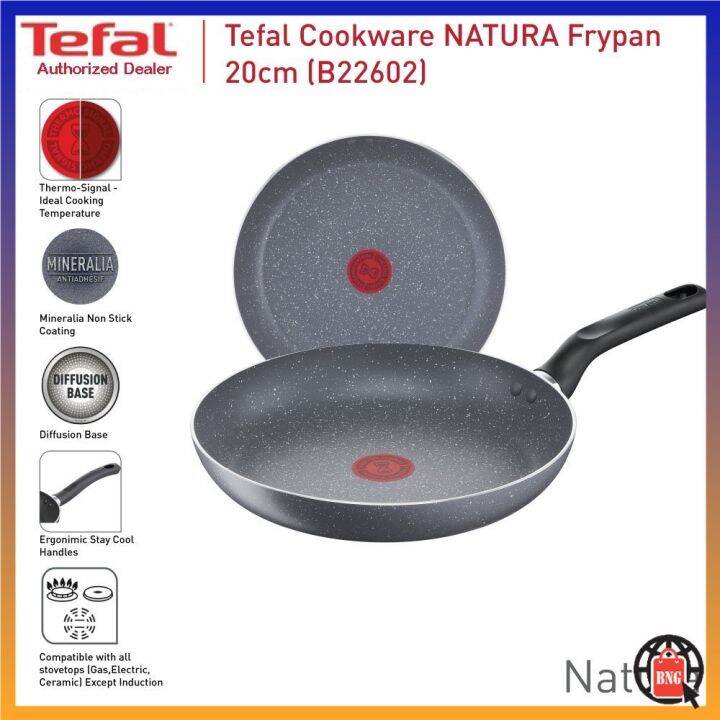 TEFAL Non Stick Natura Frypan 20cm / Cook Fry Frying Nonstick Pan Pot ...