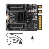 M2กับคีย์การ์ดขยายตัว SATA3.0 + E เพื่อฮาร์ดดิสก์ SATA การ์ดอะแดปเตอร์ไม่มีคนขับการติดตั้งชิป JMB582
