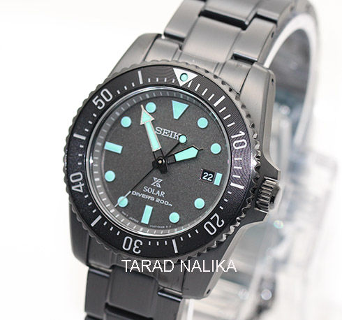 นาฬิกา-seiko-prospex-solar-black-series-night-vision-sne587p1-limited-edition-ของแท้-รับประกันศูนย์-tarad-nalika