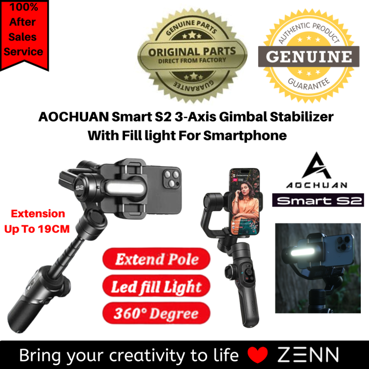 AOCHUAN Smart S2 3-Axis Gimbal Stabilizer With Fill light For ...