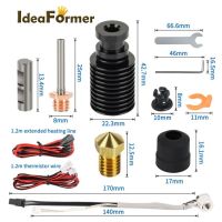 Chc V6 Hotend ชุดความร้อนเซรามิกแกนความร้อนสำหรับ Ender 3 Cr10 Mk3s อุปกรณ์ทำความร้อนอุณหภูมิสูงพิมพ์ชุดเครื่องอัดปรินเตอร์3มิติ