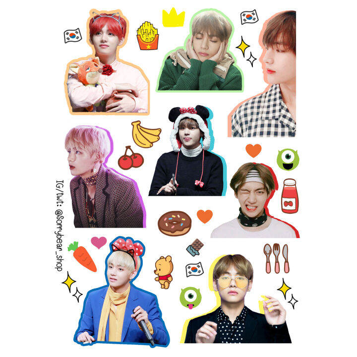 bts-sticker-die-cut-สติ๊กเกอร์-bts-ไดคัท-กันน้ำ-เรซิ่น