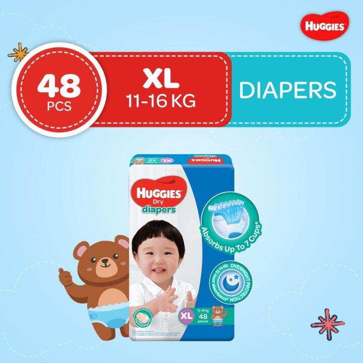 Huggies DryNites Mutandine Assorbenti Notturne - Taglia XL (48-60 Kg), 13-19 Anni, Confezione Da 33 Pezzi