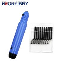 iho❈♘☫  Handle Burr Metal Repair Deburring 10pc Router Bit Deburr Blades Remover Hand DeburRed for Wood Plastic