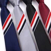 New 6cm Zipper Men Ties Business Fashion Style Slim Men Neck Tie Simplicity Design Solid Color For Party Formal Ties For Man