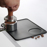 กาแฟ Tamper Mat ซิลิโคนกันลื่นกาแฟบาร์มุม Handle Pressed Powder Mat Barista กาแฟอุปกรณ์เสริมกาแฟ Set