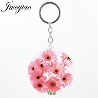 JWEIJIAO Sketch cartoon Red flowers Beauty Health Portable mirror Beautiful fragrance spring new keyring Mirrors for lover FL01 Mirrors