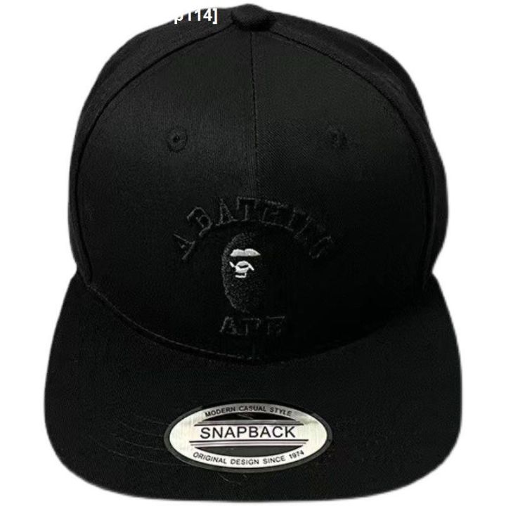 fatjerseyshop114-bape-ape-man-head-baseball-cap-popular-logo-mens-and-womens-street-flat-hat-leisure-sweethearts-head-circumference-sunshade-hat