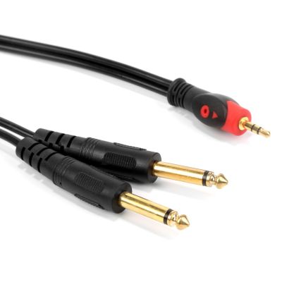 【1.5M3M5M10M】3.5mm Male Jack To 2*6.35mm Male Audio Aux Cable Adapter Jack Audio Cable Double Extension Cable