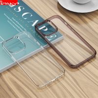 {ฮอต} สำหรับ iPhone 13 12เคส IPAKY สำหรับ12 13 Pro Mini TPU ถุงลมนิรภัยแบบใสคริสตัลพีซีกันกระแทกสำหรับ iPhone 12 13 Pro Max