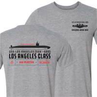 2023 newSSN-688 USS Los Angeles Class Nuclear Powered Submarine T-Shirt. Summer Cotton Short Sleeve O-Neck Mens T Shirt New S-3XL