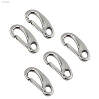 ●▩ↂ 5PCS Egg Shape Snap Hooks 304 Stainless Steel 40mm 50mm 70mm 100mm Length Safety Metal SS Quick Release Spring Snap Hook Link