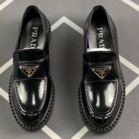 PRA**DA Spri g/Summer 2023 Gold a d Silver Loafers