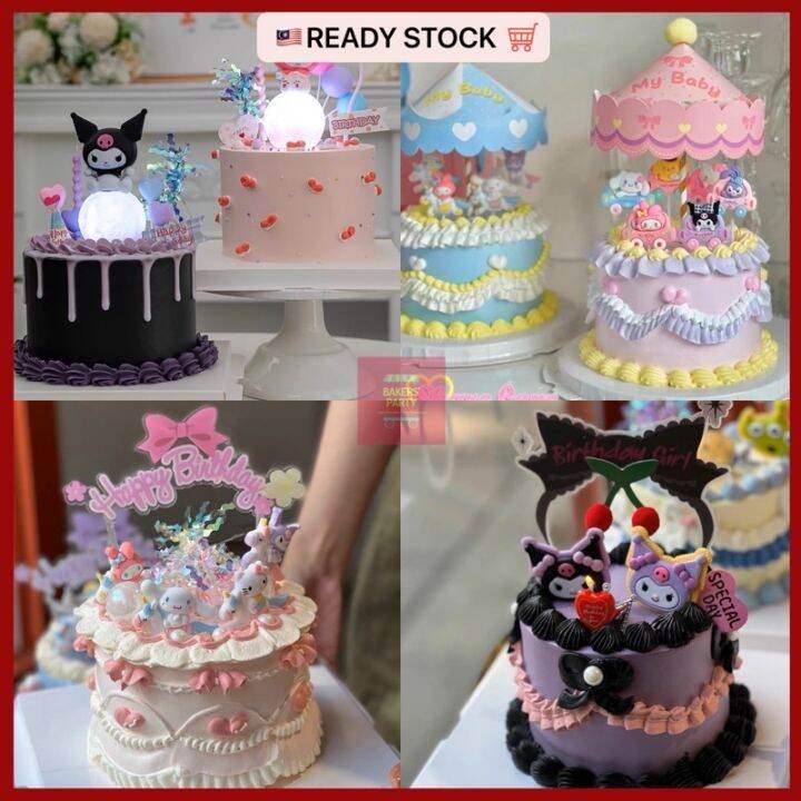 Sanrio Cake Topper Decoration Melodi Cake Topper Kuromi Cake Topper Sanrio Cake Topper Decoration Melodi Cake Topper Kuromi Cake Topper