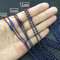 Best -selling Titanium Ball Chain 2 2.4 3 MM Bead Necklace (Accept Your Length)