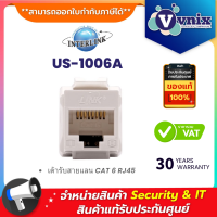 US-1006A Link เต้ารับสายแลน CAT 6 RJ45 Slim White  By Vnix Group