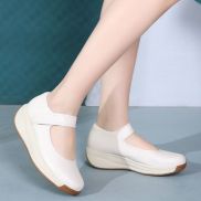 Women s Wedges Shoes Leather Soft Soled 2023 New High