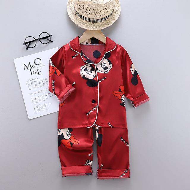 xiaoli-clothing-2022เด็ก39-s-การ์ตูน-mickey-บ้านน้ำแข็งชุดสูทเด็กผู้ชายและชุดนอนสำหรับเด็กผู้หญิงชุดชุดนอนสำหรับเด็กผู้หญิงชุดนอนเด็กผู้หญิงชุดนอนสำหรับเด็กผู้หญิง