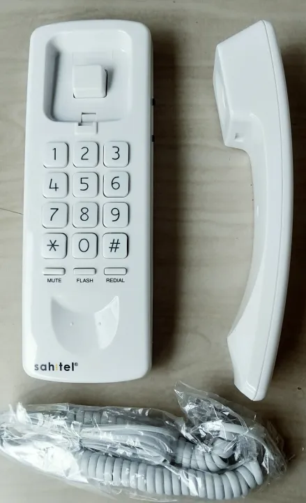 Telepon Single Line SAHITEL S21 bisa tempel di dinding atau di meja