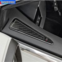 Car Styling Front Door Audio Speaker Decoration Cover Stickers Trim For Audi A3 8Y  LHD Stainless Steel Interior Accessories