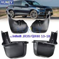 4PCS Mud Flaps สำหรับ Infiniti JX35 QX60 2013 - 2018 Mudflaps MudFlap Splash Guards Fender Mudguards ด้านหน้าด้านหลัง2014 2015 2016 2017