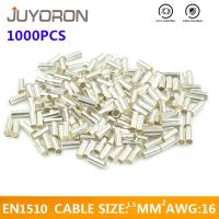 ปลอกหุ้มสายทองแดงเปลือย16awg En1510 1000ชิ้นสำหรับ1.5mm 2ฝาครอบกันฝุ่นฝาครอบกันฝุ่นสายเคเบิลแบบไม่ปลายฉนวน