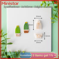 Ministar ต่างหูรูปต้นกระบองเพชรต่างหูโพลีเมอร์มีดตัดดินปั้นเครื่องปั้นดินเผานุ่มการทำจี้เครื่องประดับแม่พิมพ์ตัดจี้อุปกรณ์ตกแต่งตู้ปลาสีเขียว