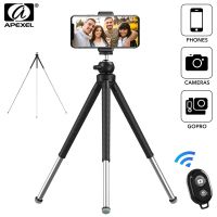 APEXEL Extendable Travel SLR Tripod 360 Rotation Vertical Shooting Phone Tripod Holder With Remote For Gopro Nikon Camera Phone